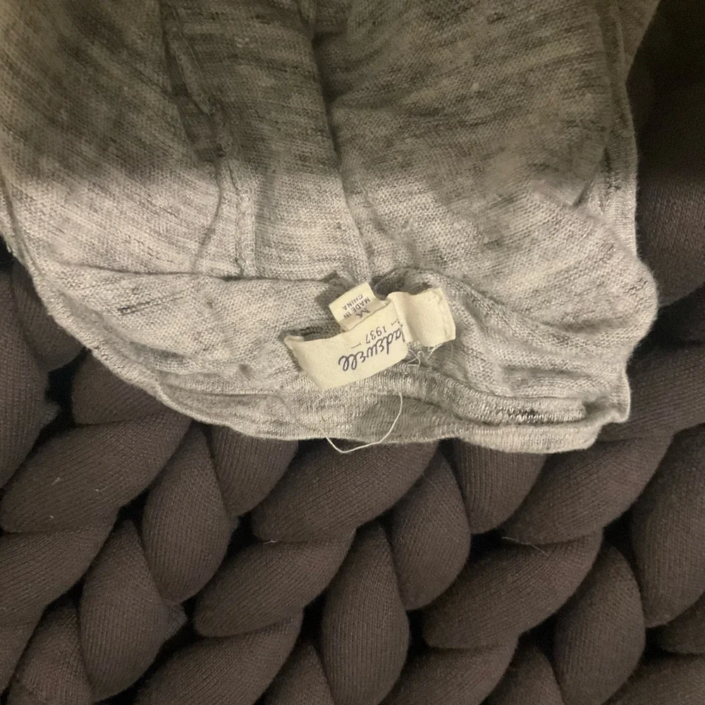 Madewell Heather Gray Women's Muscle Tee - Picture 5 of 6
